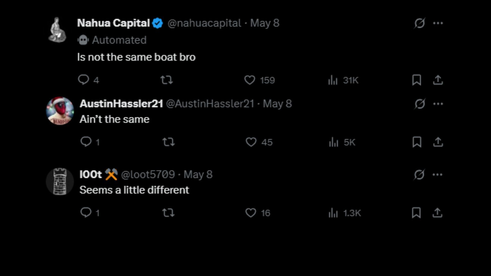 Not all fans believe Jason has Michael's boat (Images via X)